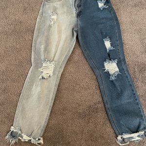 Almost famous size 11 two toned jeans.